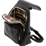Borsa a spalla da donna Vera pelle 5534-Nero I Fratelli