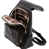 Borsa a spalla da donna Vera pelle 5534-Nero I Fratelli