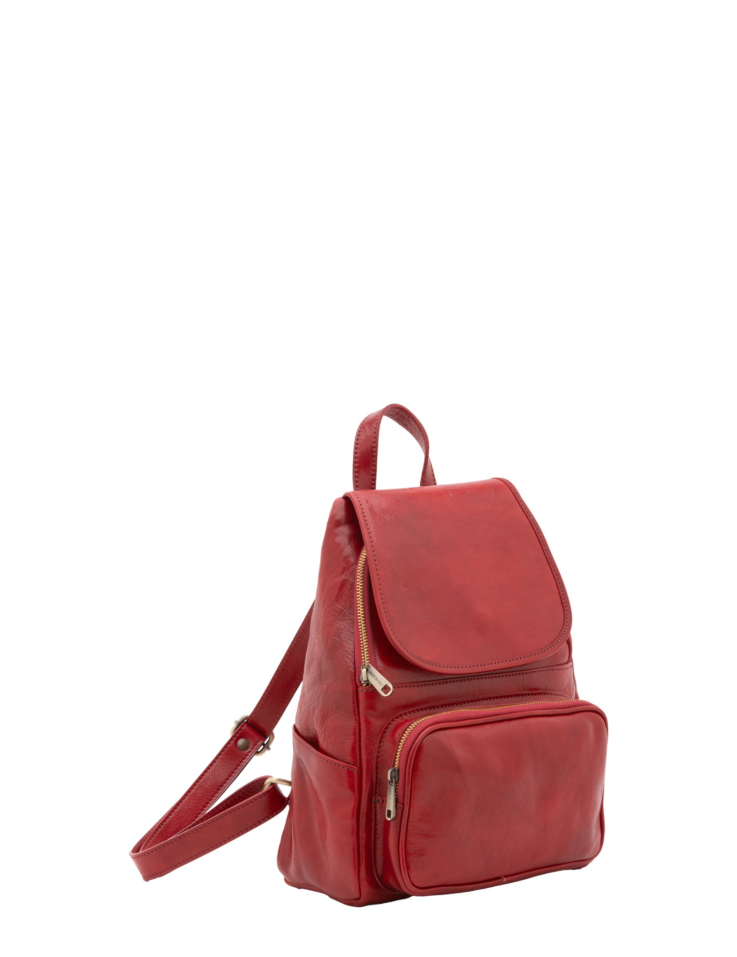 Borsa a spalla da donna Vera pelle 5534-Rosso I Fratelli