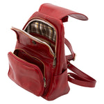 Borsa a spalla da donna Vera pelle 5534-Rosso I Fratelli