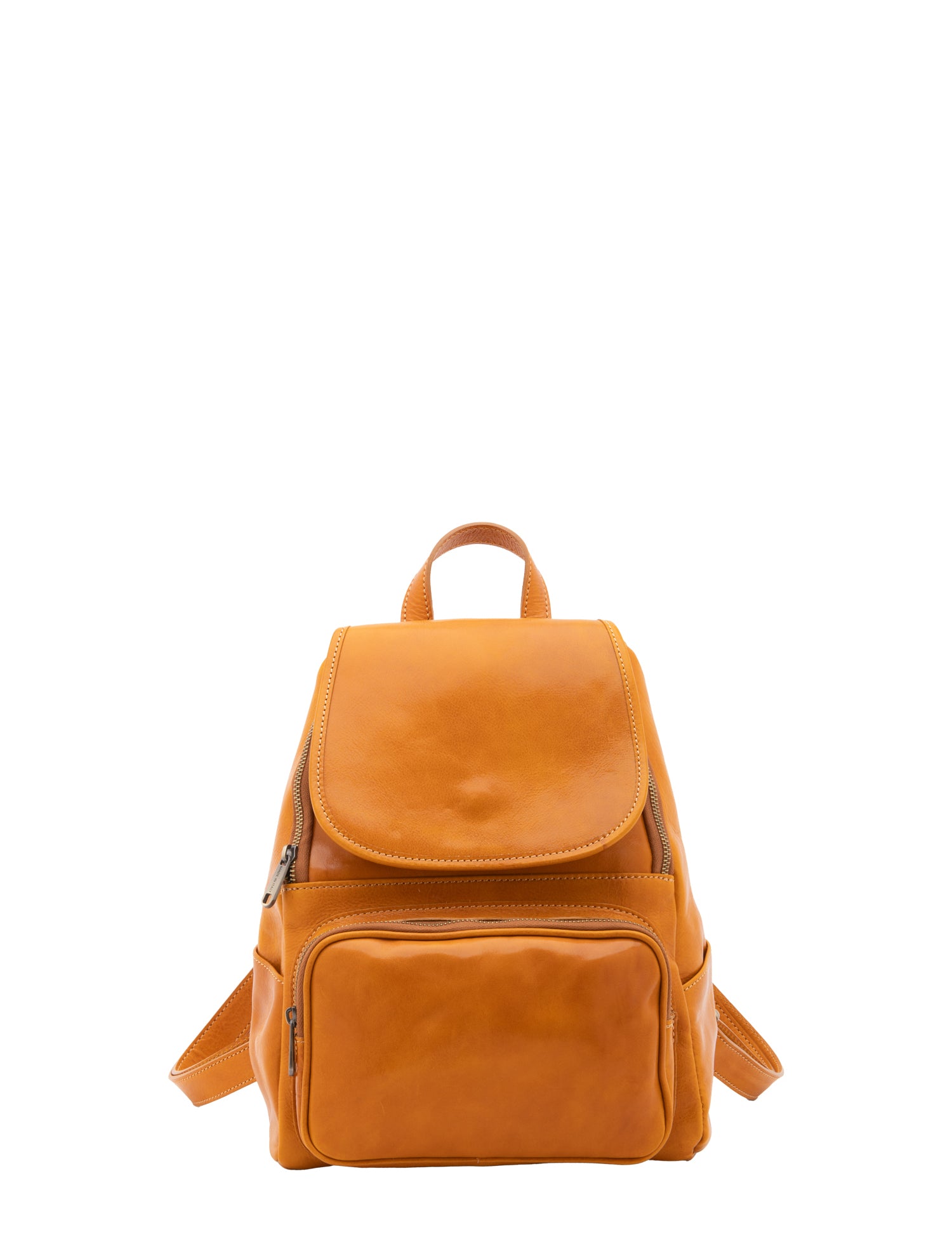 Borsa a spalla da donna Vera pelle 5534-Senape I Fratelli