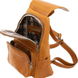 Borsa a spalla da donna Vera pelle 5534-Senape I Fratelli