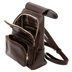 Borsa a spalla da donna Vera pelle 5534-Tmoro I Fratelli