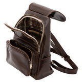 Borsa a spalla da donna Vera pelle 5534-Tmoro I Fratelli