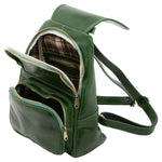 Borsa a spalla da donna Vera pelle 5534-Verde I Fratelli