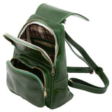 Borsa a spalla da donna Vera pelle 5534-Verde I Fratelli