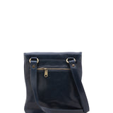 Borsa a tracolla da uomo in vera pelle Made in Italy 5535-Blu I Fratelli