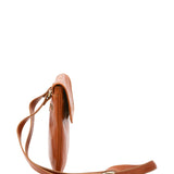 Borsa a tracolla da uomo in vera pelle Made in Italy 5535-Cognac I Fratelli