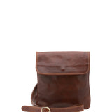 Borsa a tracolla da uomo in vera pelle Made in Italy 5535-Marrone I Fratelli