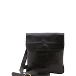 Borsa a tracolla da uomo in vera pelle Made in Italy 5535-Nero I Fratelli