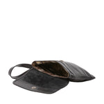 Borsa a tracolla da uomo in vera pelle Made in Italy 5535-Nero I Fratelli