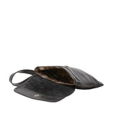 Borsa a tracolla da uomo in vera pelle Made in Italy 5535-Nero I Fratelli
