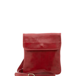 Borsa a tracolla da uomo in vera pelle Made in Italy 5535-Rosso I Fratelli