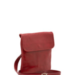 Borsa a tracolla da uomo in vera pelle Made in Italy 5535-Rosso I Fratelli