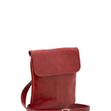 Borsa a tracolla da uomo in vera pelle Made in Italy 5535-Rosso I Fratelli
