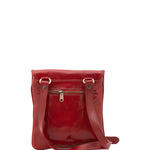 Borsa a tracolla da uomo in vera pelle Made in Italy 5535-Rosso I Fratelli
