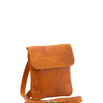 Borsa a tracolla da uomo in vera pelle Made in Italy 5535-Senape I Fratelli