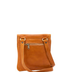 Borsa a tracolla da uomo in vera pelle Made in Italy 5535-Senape I Fratelli