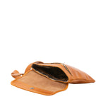 Borsa a tracolla da uomo in vera pelle Made in Italy 5535-Senape I Fratelli