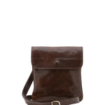 Borsa a tracolla da uomo in vera pelle Made in Italy 5535-Tmoro I Fratelli