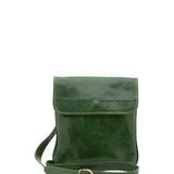 Borsa a tracolla da uomo in vera pelle Made in Italy 5535-Verde I Fratelli