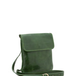 Borsa a tracolla da uomo in vera pelle Made in Italy 5535-Verde I Fratelli