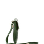 Borsa a tracolla da uomo in vera pelle Made in Italy 5535-Verde I Fratelli