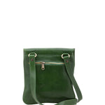 Borsa a tracolla da uomo in vera pelle Made in Italy 5535-Verde I Fratelli