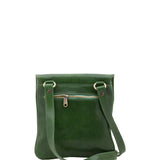 Borsa a tracolla da uomo in vera pelle Made in Italy 5535-Verde I Fratelli
