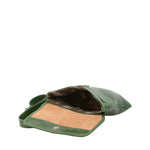 Borsa a tracolla da uomo in vera pelle Made in Italy 5535-Verde I Fratelli