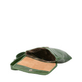 Borsa a tracolla da uomo in vera pelle Made in Italy 5535-Verde I Fratelli