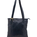 Borsa a spalla da donna 100% pelle 5536-Blu I Fratelli