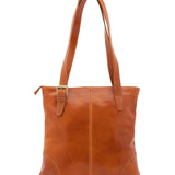 Borsa a spalla da donna 100% pelle 5536-Cognac I Fratelli