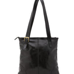 Borsa a spalla da donna 100% pelle 5536-Nero I Fratelli