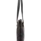 Borsa a spalla da donna 100% pelle 5536-Nero I Fratelli