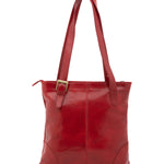 Borsa a spalla da donna 100% pelle 5536-Rosso I Fratelli