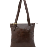 Borsa a spalla da donna 100% pelle 5536-Tmoro I Fratelli