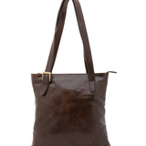 Borsa a spalla da donna 100% pelle 5536-Tmoro I Fratelli