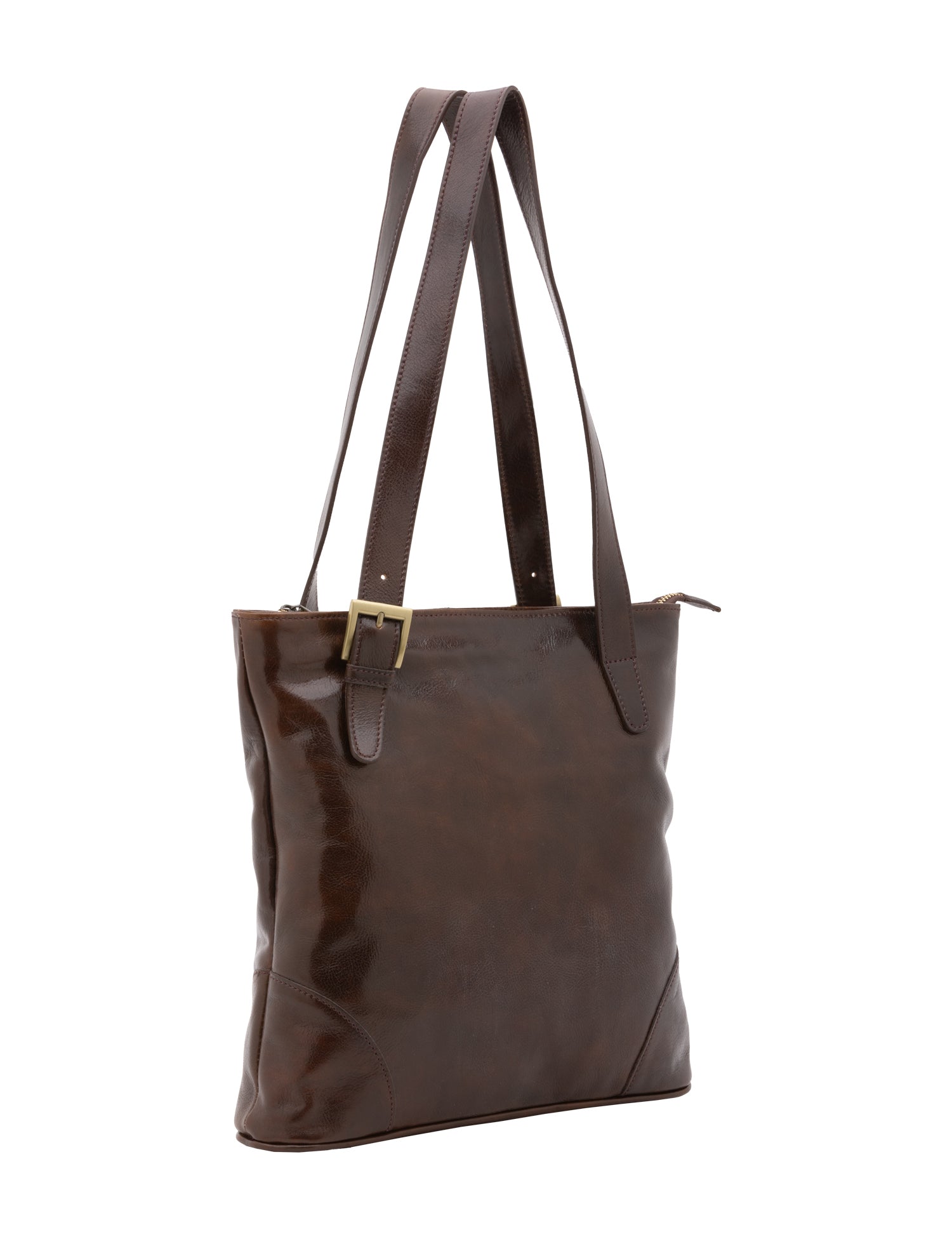 Borsa a spalla da donna 100% pelle 5536-Tmoro I Fratelli