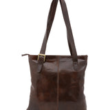 Borsa a spalla da donna 100% pelle 5536-Tmoro I Fratelli