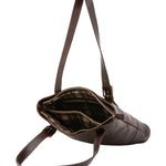 Borsa a spalla da donna 100% pelle 5536-Tmoro I Fratelli