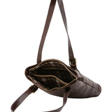 Borsa a spalla da donna 100% pelle 5536-Tmoro I Fratelli