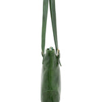 Borsa a spalla da donna 100% pelle 5536-Verde I Fratelli
