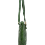 Borsa a spalla da donna 100% pelle 5536-Verde I Fratelli