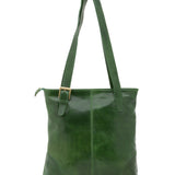 Borsa a spalla da donna 100% pelle 5536-Verde I Fratelli