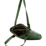 Borsa a spalla da donna 100% pelle 5536-Verde I Fratelli