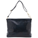 Borsa a spalla da donna 100% pelle 5540-Blu I Fratelli