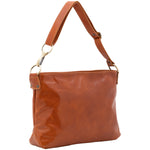 Borsa a spalla da donna 100% pelle 5540-Cognac I Fratelli
