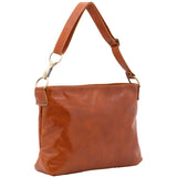 Borsa a spalla da donna 100% pelle 5540-Cognac I Fratelli
