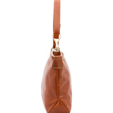 Borsa a spalla da donna 100% pelle 5540-Cognac I Fratelli